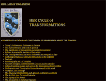 Tablet Screenshot of holladaypaganism.com